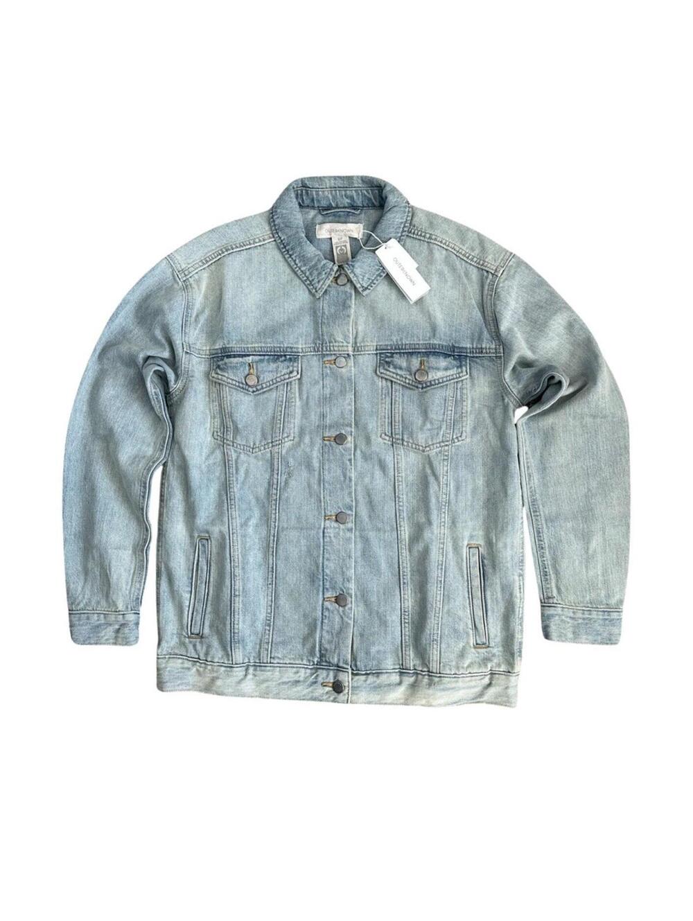 Outerknown Denim Trucker Jacket Button Light Wash Size Small $178 New